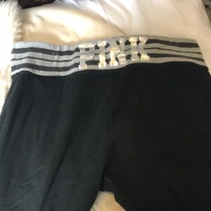 PINK side leg yoga pants